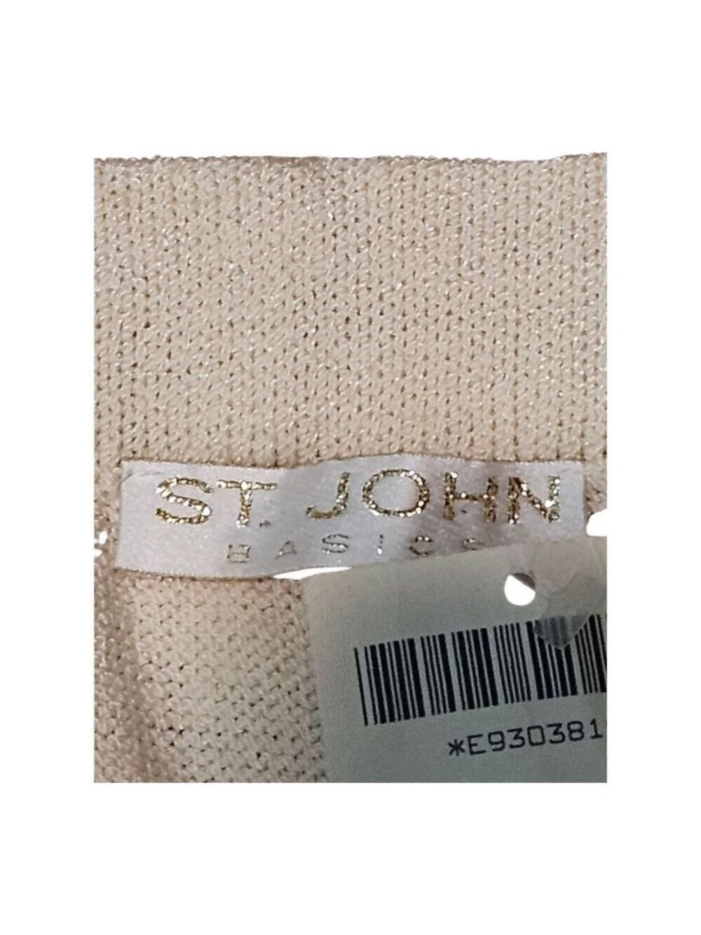 St. John Basics Cream Pants Size 10 - Picture 11 of 12